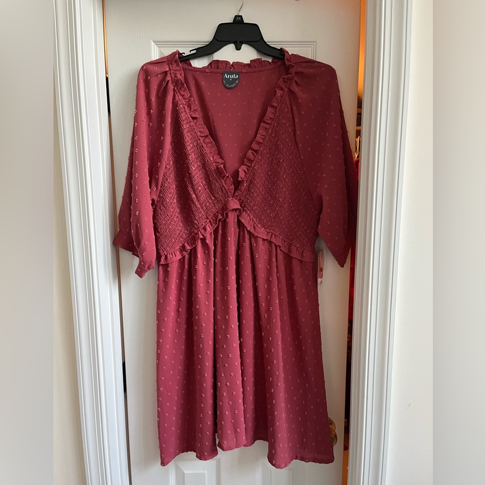 NWT Arula Size B (18-20) Mauve Dress